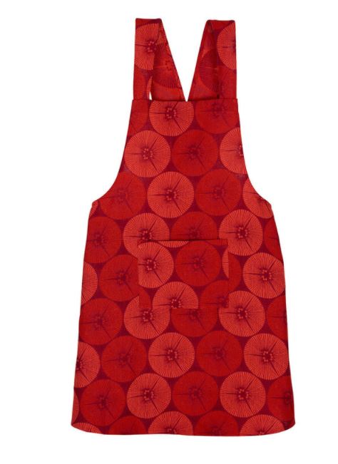 Apron - Yukata Red